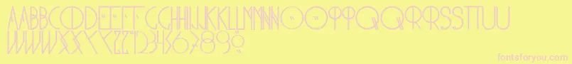 Nonbellet2 Font – Pink Fonts on Yellow Background