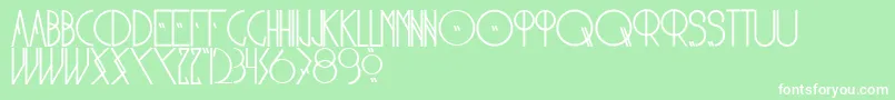 Nonbellet2 Font – White Fonts on Green Background