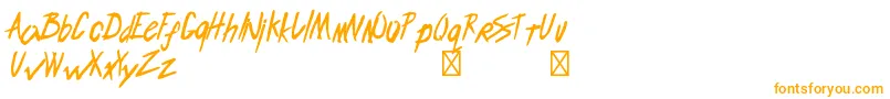 Шрифт EndlessbummerRegular – оранжевые шрифты