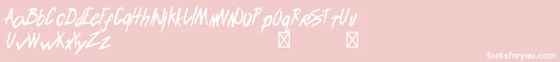 EndlessbummerRegular-Schriftart – Weiße Schriften auf rosa Hintergrund