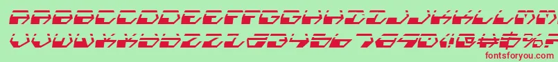 Deranianlai Font – Red Fonts on Green Background