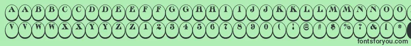 Lisätietoja Discoserifdn3DnrRegular-fontista Discoserifdn3DnrRegular-fontti – mustat fontit vihreällä taustalla