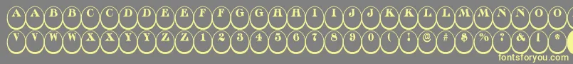 fuente Discoserifdn3DnrRegular – Fuentes Amarillas Sobre Fondo Gris