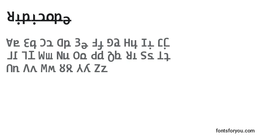 Ridicode-fontti – aakkoset, numerot, erikoismerkit