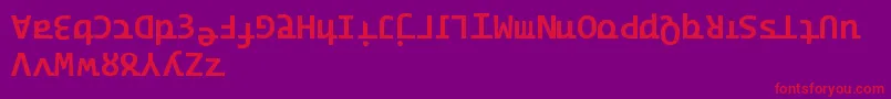 Ridicode Font – Red Fonts on Purple Background