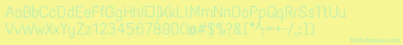 More about TextmeoneRegular Font TextmeoneRegular Font – Green Fonts on Yellow Background