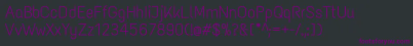 TextmeoneRegular Font – Purple Fonts on Black Background