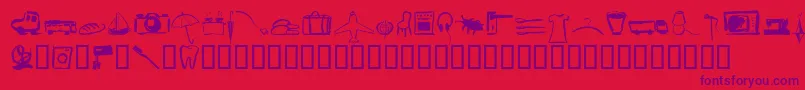 fuente Pinxitprivatell – Fuentes Moradas Sobre Fondo Rojo