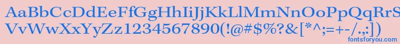 KeplerstdExt Font – Blue Fonts on Pink Background