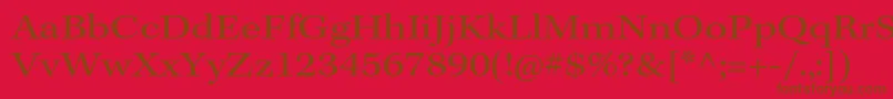 Шрифт KeplerstdExt – коричневые шрифты на красном фоне