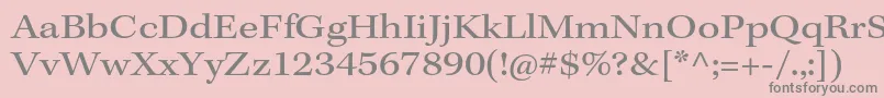 KeplerstdExt Font – Gray Fonts on Pink Background