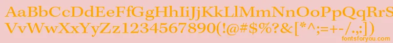 KeplerstdExt Font – Orange Fonts on Pink Background