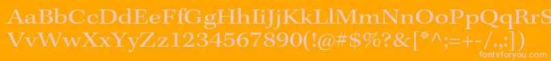 KeplerstdExt Font – Pink Fonts on Orange Background