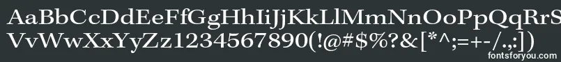 KeplerstdExt Font – White Fonts on Black Background