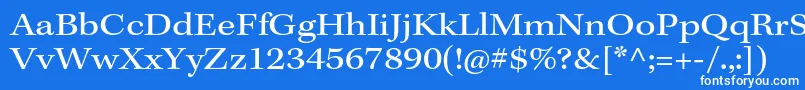 KeplerstdExt Font – White Fonts on Blue Background