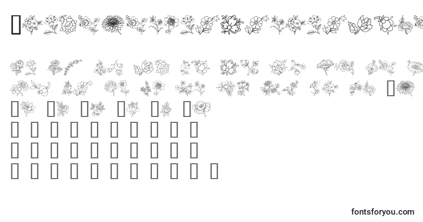 TraditionalFloralDesignIii Font – alphabet, numbers, special characters