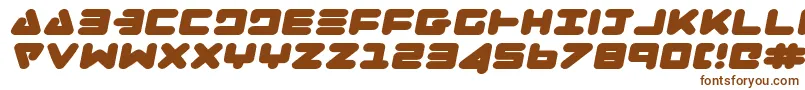 Zealotei-fontti – ruskeat fontit valkoisella taustalla