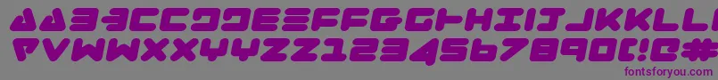 Шрифт Zealotei – фиолетовые шрифты на сером фоне