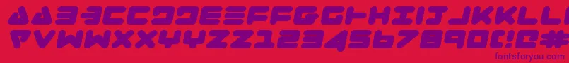 Zealotei Font – Purple Fonts on Red Background