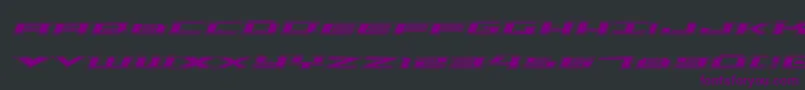 TriremeAcademyItalic Font – Purple Fonts on Black Background