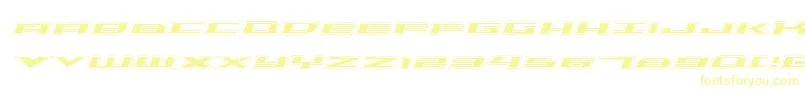 TriremeAcademyItalic Font – Yellow Fonts on White Background