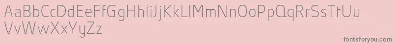 AbsolutProThinReduced Font – Gray Fonts on Pink Background