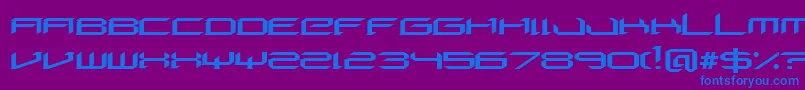 Шрифт DigeriaNormal – синие шрифты на фиолетовом фоне