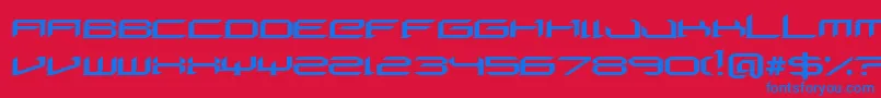 DigeriaNormal Font – Blue Fonts on Red Background