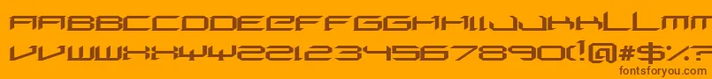 DigeriaNormal Font – Brown Fonts on Orange Background