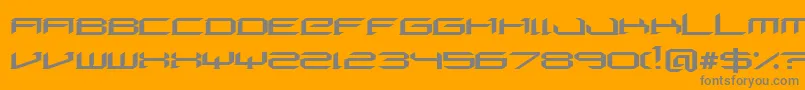 DigeriaNormal Font – Gray Fonts on Orange Background