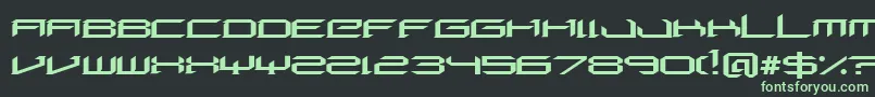 DigeriaNormal Font – Green Fonts on Black Background