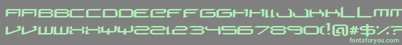 DigeriaNormal Font – Green Fonts on Gray Background