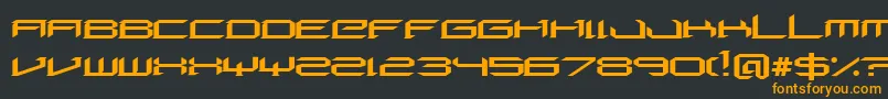 DigeriaNormal Font – Orange Fonts on Black Background