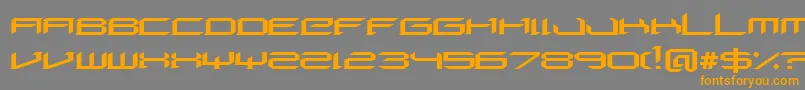 DigeriaNormal-Schriftart – Orangefarbene Schriften auf grauem Hintergrund