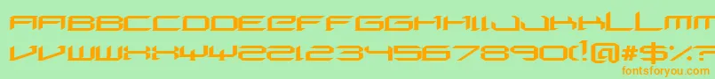 En savoir plus sur la police DigeriaNormal Police DigeriaNormal – polices orange sur fond vert