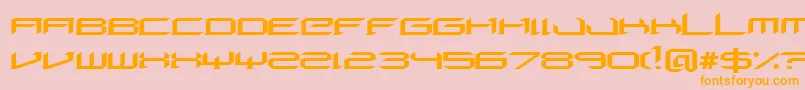 DigeriaNormal Font – Orange Fonts on Pink Background