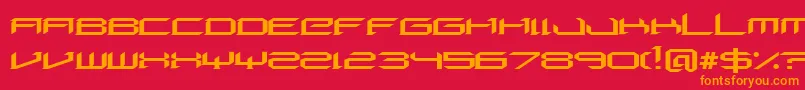 DigeriaNormal Font – Orange Fonts on Red Background