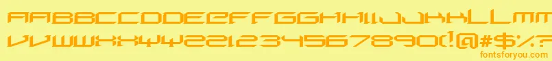 DigeriaNormal Font – Orange Fonts on Yellow Background