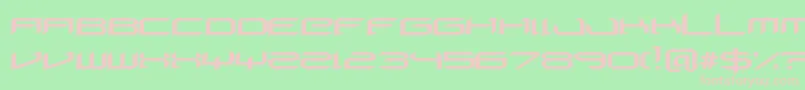 DigeriaNormal Font – Pink Fonts on Green Background