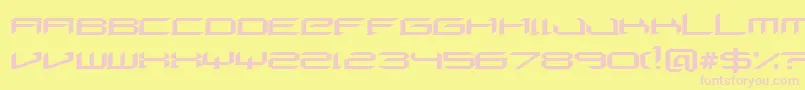 DigeriaNormal Font – Pink Fonts on Yellow Background