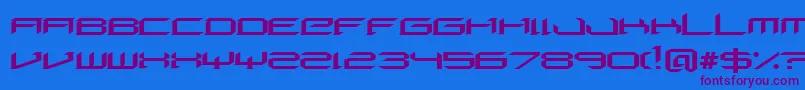 DigeriaNormal Font – Purple Fonts on Blue Background