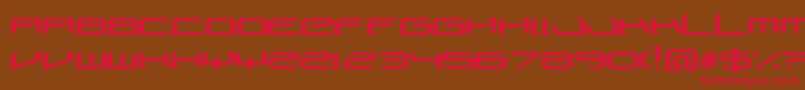 DigeriaNormal Font – Red Fonts on Brown Background