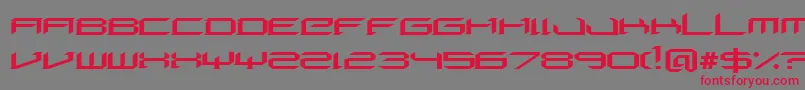 フォントDigeriaNormal – 赤い文字の灰色の背景