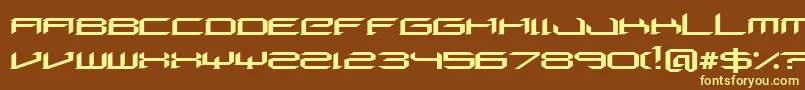 DigeriaNormal Font – Yellow Fonts on Brown Background