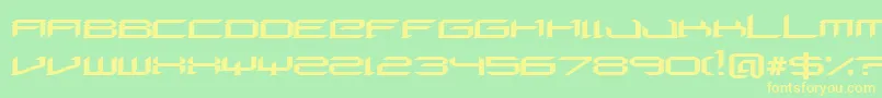 Шрифт DigeriaNormal – жёлтые шрифты на зелёном фоне