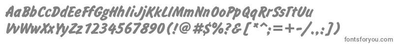 InformcBold-fontti – harmaat kirjasimet valkoisella taustalla