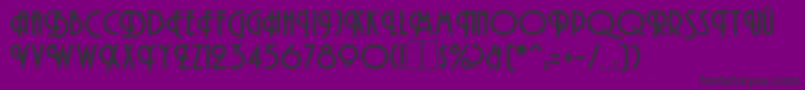 HamanBold Font – Black Fonts on Purple Background