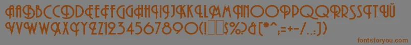 HamanBold Font – Brown Fonts on Gray Background