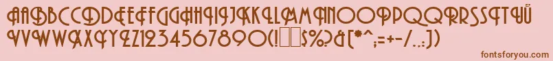 HamanBold Font – Brown Fonts on Pink Background