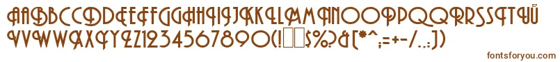 HamanBold Font – Brown Fonts on White Background